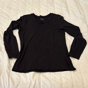 Covington Elegant Black Long Sleeve Tee